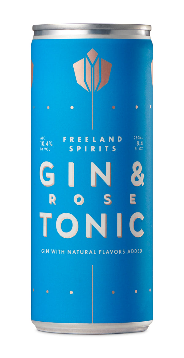 Gin and Rose Tonic Cans