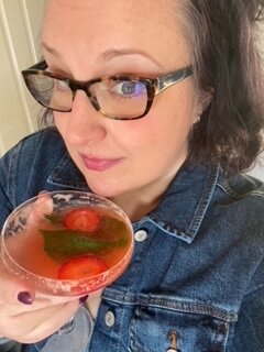 Caitlin Polis enjoying her Freeland Spirits cocktail