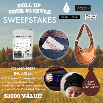 [closed] SWEEPSTAKES: Roll Up Your Sleeves