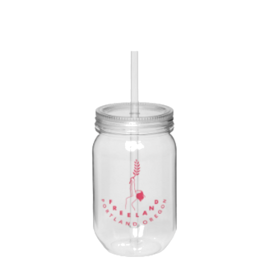 Freeland Pink Mason Jar