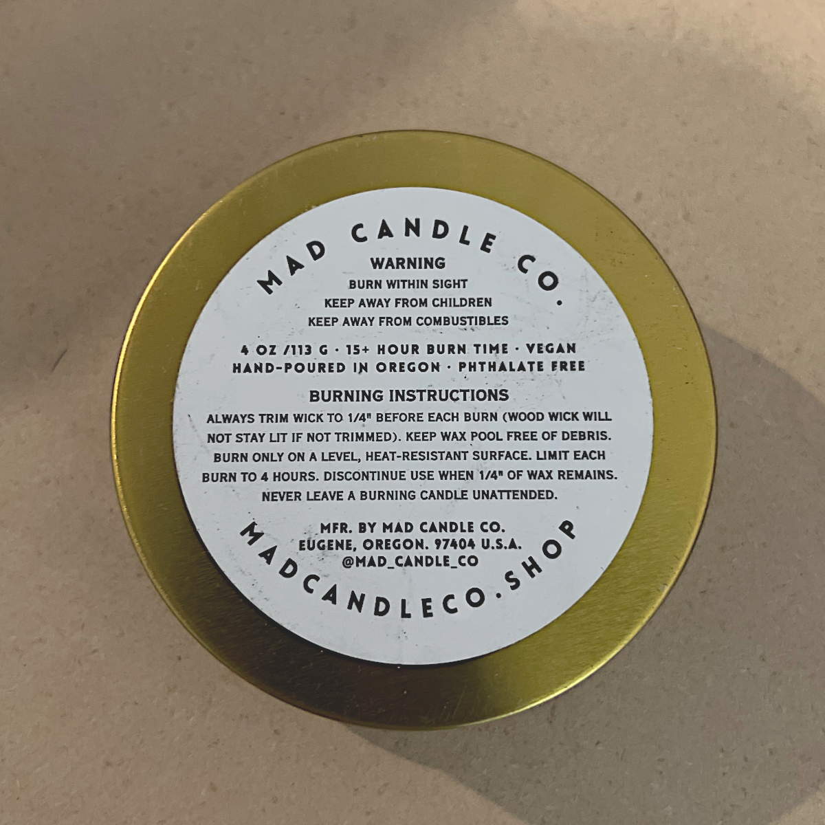 Mad Candle Co. Oregon Forest Candle